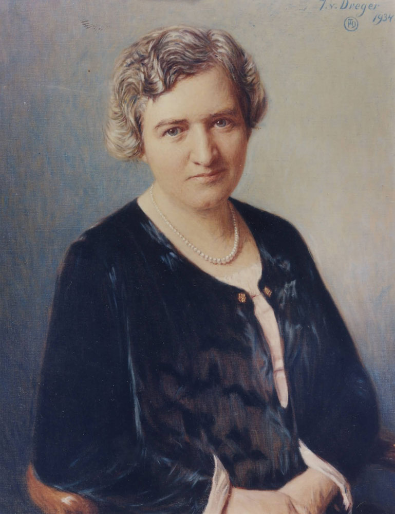 Ölgemälde Hildegard Burjan 1934 - J. v. Dreger