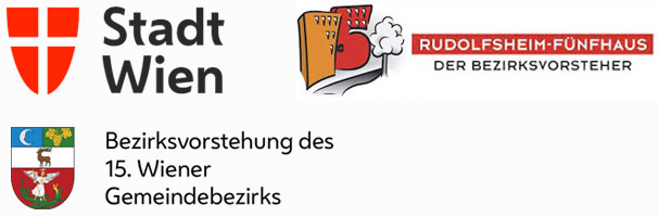Logos Stadt Wien und Rudolfsheim-Fünfhaus