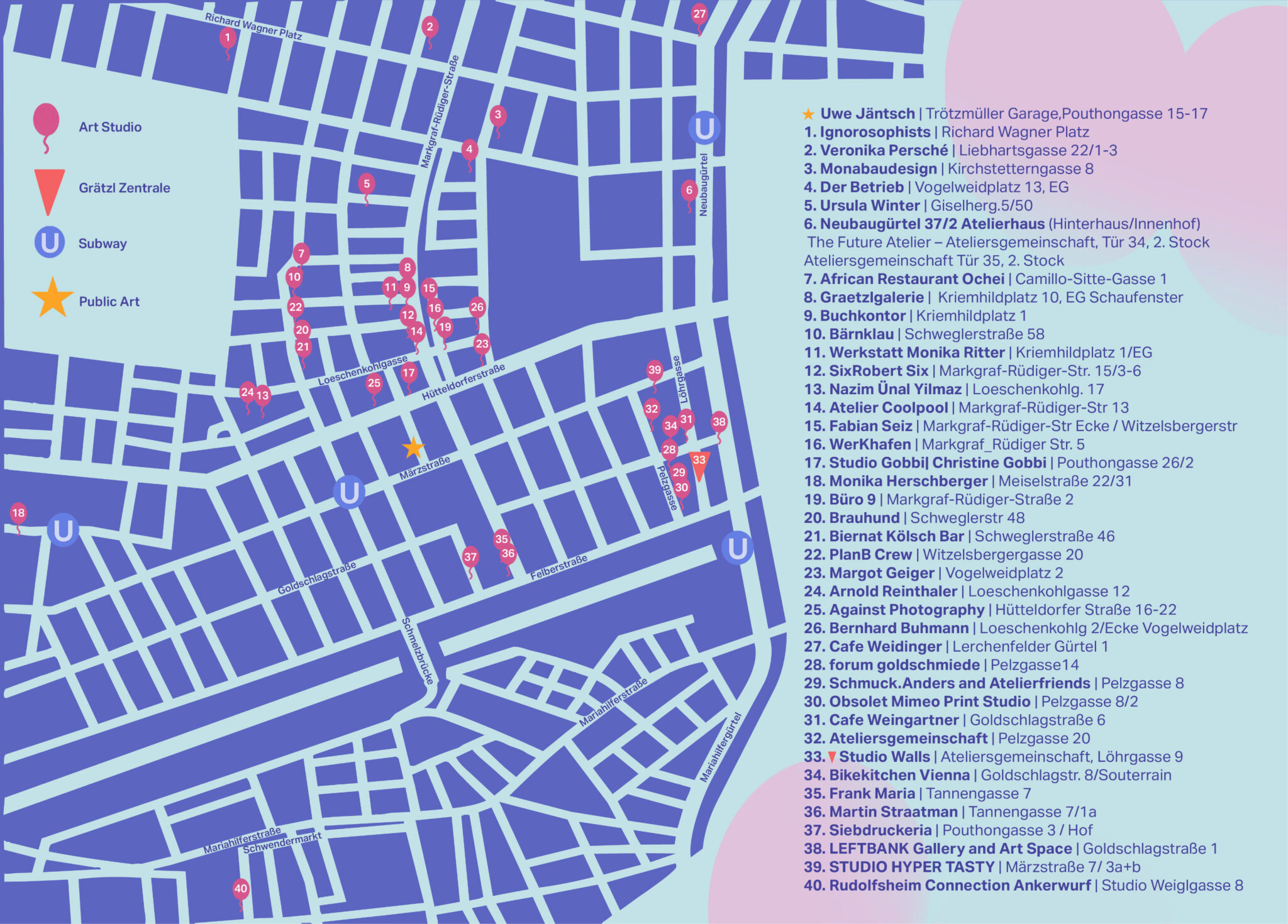 Lageplan - Grätzel Art Open 2026